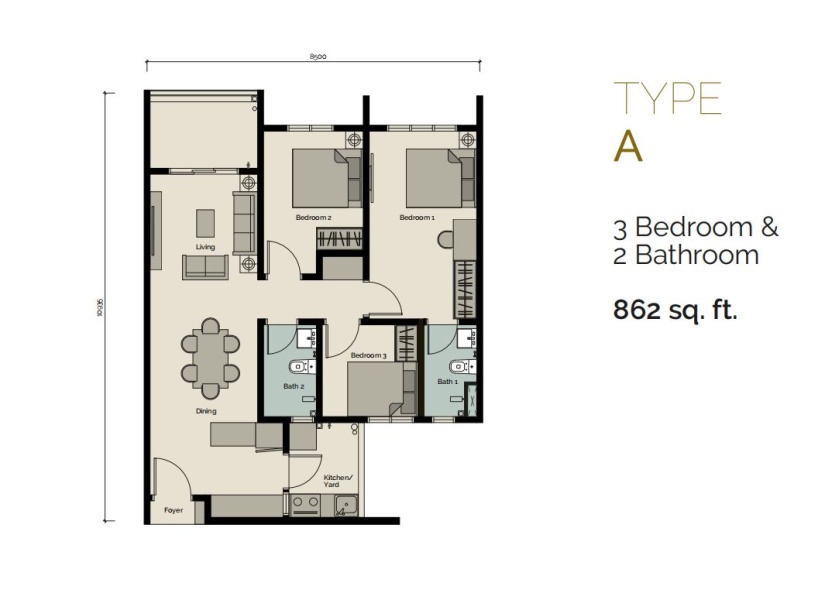 Jalan Kuching 2nd Residency Floor Plan