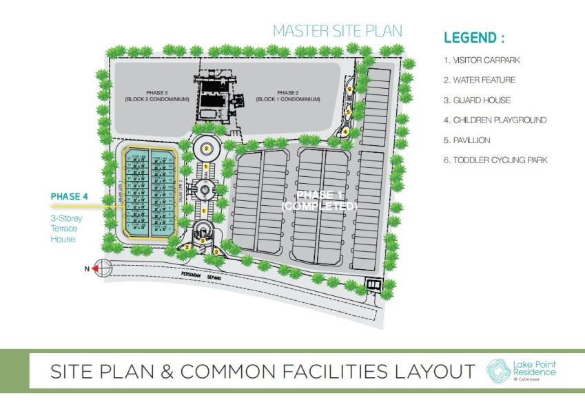 Lake Point Residence Site Map