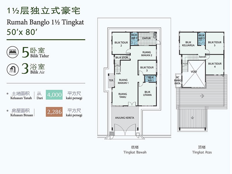 FP 1 1/2 Storey Bungalow