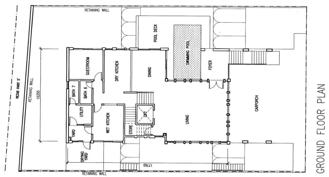 Hamton Kemensah Ground Floor Plan