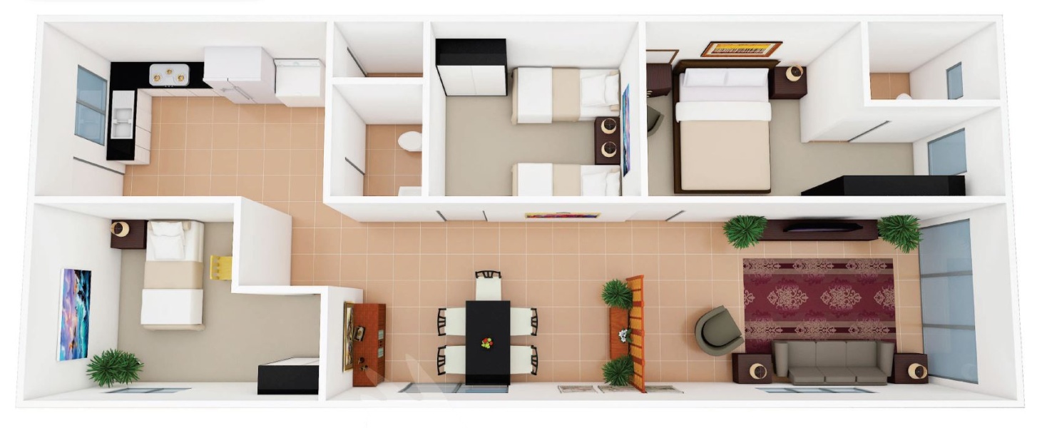 Tapah Perwira Housing Floor Plan