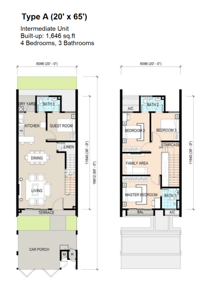 Floor Plan 20x65